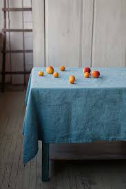 Light Blue Linen Tablecloth Linen Table Cloth Pure And Stone Washed Linen Tablecloth Handmade Lin Hallway Decorating Linen Tablecloth Blue Linens