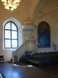 the pulpit in the church of vanaja church pulpit church architecture