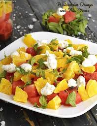 Watermelon Orange And Feta Salad Recipe Recipe Indian Fruit Salad Recipe Fruit Salad Recipes Vegetable Salad Recipes