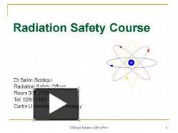 Radiation Safety Course Safety Courses Nuclear Medicine Radiation