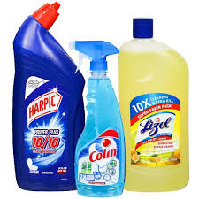 Harpic Original Toilet Cleaner 1l Lizol Citrus 975ml Colin 500ml Cleaner Combo Pack Bigoffers