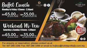 Holiday villa pantai indah lies in lagoi bay, northern bintan island which is the largest island in the riau archipelago indonesia. Buffet Hi Tea Holiday Villa Johor Bahru City Centre Facebook