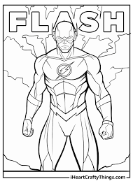 Printable The Flash Coloring Pages (Updated 2024)