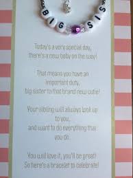 Big Sister Bracelet Big Sister Gift Big Sister Card New Baby Big Sister Gifts Big Sister Kit Big Sister Announcement