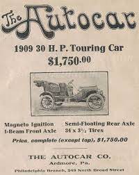 1908 Car Advert Adverts Ads Car