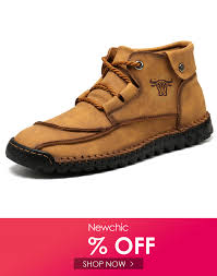 I Found This Amazing Menico Men Hand Stitching Comfort Soft Lace Up Microfiber Leather Boots With Us 43 91 And In 2020 Mens Leather Boots Mens Boots Online Loafers Men