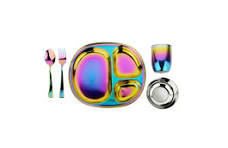 Stainless Steel Kids Dishes for Mindful Mealtime – AHIMSA®