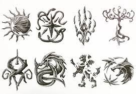 Witcher Episode Logos Artwork By Rom1 Dessin Netflixwitcher Witcher Tattoo Witcher Art The Witcher