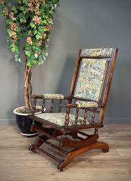 Antique rocking chairs are a beautiful addition to porch or parlor. Attractive Antique Victorian Upholstered Rocking Chair Armchair 757950 Sellingantiques Co Uk