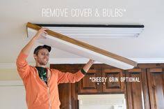 7 Kitchen Fluorescent Light Remodel Ideas Fluorescent Light Lighting Makeover Kitchen Lighting Fixtures