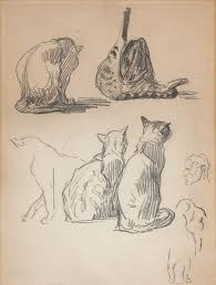 Theophile Alexandre Steinlen 1859 1923 Schweizer Drawing Ref Drawing Ref Schweizer Steinlen Theoph Risunki Zhivotnyh Eskizy Zhivotnyh Risunki Uglem