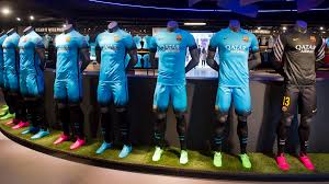 Copa del rey, la liga, champions league. Fc Barcelona S Electric Blue Kit Is On Sale Now