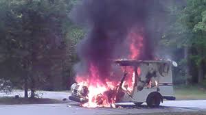 Mail Truck Destroyed By Fire
