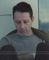 WornOnTV: Kendall's gray ribbed sweater