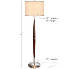 Led floor pole lamp with remote control review. Bedrooms Bt Lucas Fl Tall Standing Drum Shade Lighting For Offices Modern Living Room Light Fits Beside The Sofa In Corners Brightech Lucas Led Pole Floor Lamp Home Kitchen Lamps Shades