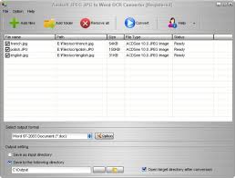 Choose the language of your document. Aostsoft Jpeg Jpg To Word Ocr Converter Standaloneinstaller Com