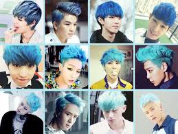 Blue Hair Idols Kpop
