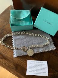 Gorgeous 925 Sterling Silver Tiffany Toggle Necklace Includes Chain And Charm Which Was Purchase Separately Freshly Cleaned Toggle Necklace Tiffany Necklace