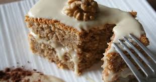 Cake Aux Noix Sauce Au Mascarpone Et Cafe Cheesecake Cake Krispie Treats Brownie Cake