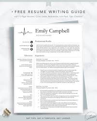 New Nurse Resume Template Registered Nurse Resume Template Etsy