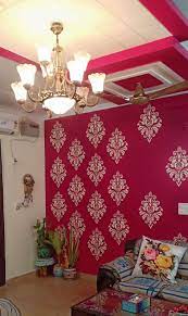 9 cladding and design ideas for facades 6 contemporary indian homes with brick facades tell us: Home Tour Shalini Jain Of Creative Kalakari Wall Texture Design Living Room Paint Design Wall Paint Designs