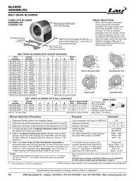 blower assemblies belt drive blowers drive selection