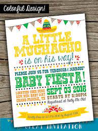 Fiesta Baby Shower Invite Fiesta Invitation Fiesta Etsy Mexican Baby Shower Fiesta Baby Shower Fiesta Baby Shower Invitations