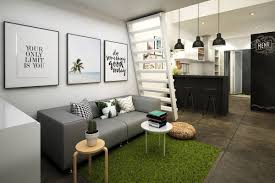 Hiasan yang tepat untuk di tempatkan bersama lantai yang gelap ini adalah hiasan yang berwana putih, seperti pada gambar, tampak beberapa hiasan pot, dan guci. Ide Desain Dekorasi Dinding Ruang Tamu Sederhana Tapi Keren Arsitag