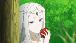 Cautious Hero - Mitis Eating Apple animated GIF