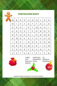 Santa word search | woo! Christmas Word Search For Kids