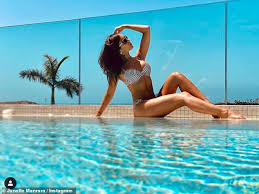 868 janette manrara premium high res photos. Strictly Come Dancing S Janette Manrara Poses Up A Storm Poolside In Stripy Bikini Readsector