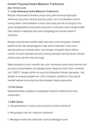 Pengertian, tujuan, jenis, penulisan, dan cara membuatnya. 6 Contoh Proposal Usaha Makanan Dan Manfaatnya The Cronut Project