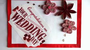 Wedding card etiquette 101 it should almost go without saying that wedding cards are customary for anyone who wants to send wedding wishes to an engaged or newly married couple. Diy Wedding Congratulations Card Youtube