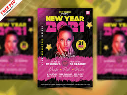 Year end party flyer template is a modern, awesome and beautiful psd photoshop flyer template for celebrating new year. Happy New Year 2021 Party Flyer Template Download Psd