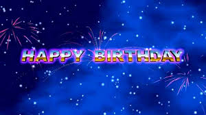 New nice animation at the winter snowfall background. Happy Birthday Animation 4min Screen Saver For Your Party Youtube