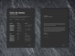 See more ideas about design, graphic design inspiration, branding design. Free Elegant Black Cv Template With Cover Letter Page