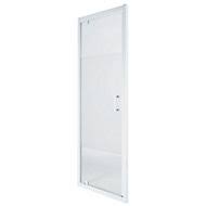 Available in clear or frosted glass (sandblasted) finish, you can choose from hinged and sliding glass doors made from toughened or laminated safety glass and stainless steel hardware. Cooke Lewis Onega Frosted Effect Framed Half Open Pivot Shower Door W 900mm Diy At B Q