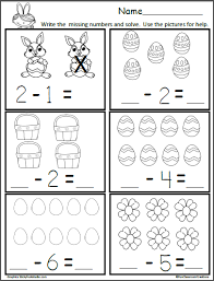 Free common core math worksheets. Free Easter Subtraction Math Worksheet Made By Teachers Easter Math Kindergarten Math Worksheet Easter Math Worksheets