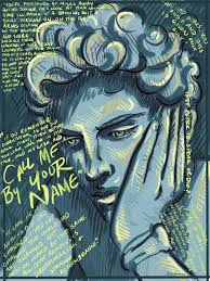 Call Me By Your Name Sticker By Blindaffection White 3 X3 In 2020 Name Drawings Name Paintings Book Design