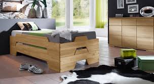 Stapelbett Aus Biologisch Geolter Buche 2er Set Tervo Stapelbett Modernes Holzbett Massiv Bett
