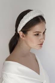 Wedding Padded Headband Bridal Alice Band Ivory Lace Headband Etsy Wedding Hair Headband Bridal Headband Bride Headband