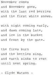 November Poem Words Poems Quotes
