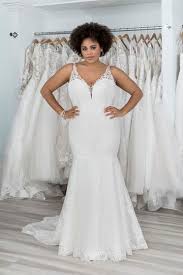 (photos from left to right, clockwise, bhldn, david's bridal, unique vintage, david's bridal, chi chi london, art: Plus Size Wedding Gowns Sincerity Bridal