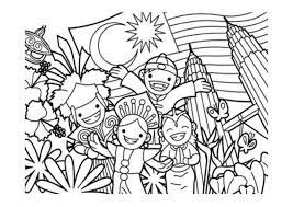 More 100 images of different animals for children's creativity. Colouring Page Merdeka Picture