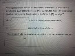 Let's try to model how long it will take to count to 100 and then to 1,000, by making some simplifying, but moderately realistic, assumptions. Answered A Biologist Recorded A Count Of 360 Bartleby