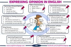 Expressing Opinions In English English Study Page In 2020 English Study Learn English Words English
