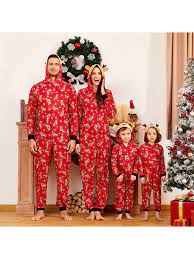 Patpat Reindeer Christmas Family Matching Pajama For Family Size Baby Kids Adult Onesie Unisex Walmart Com