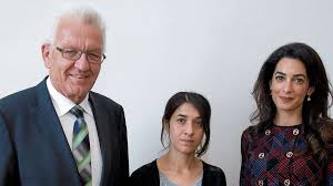 George und amal clooney sind nach italien gejettet, um den vierten geburtstag ihrer zwillinge zu feiern. Die Anwaltin Amal Clooney Wirbt In Stuttgart Um Aufmerksamkeit Fur Das Schicksal Der Entfuhrten Frauen Und Madchen Gefangen Gequalt Gefoltert News Esslinger Zeitung