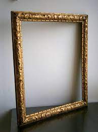 Frame Baguette 18° S Wood Carved Golden Louis XVI Deco Canvas Painting |  eBay