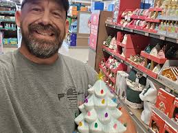 Mint green ceramic tree gift from husband